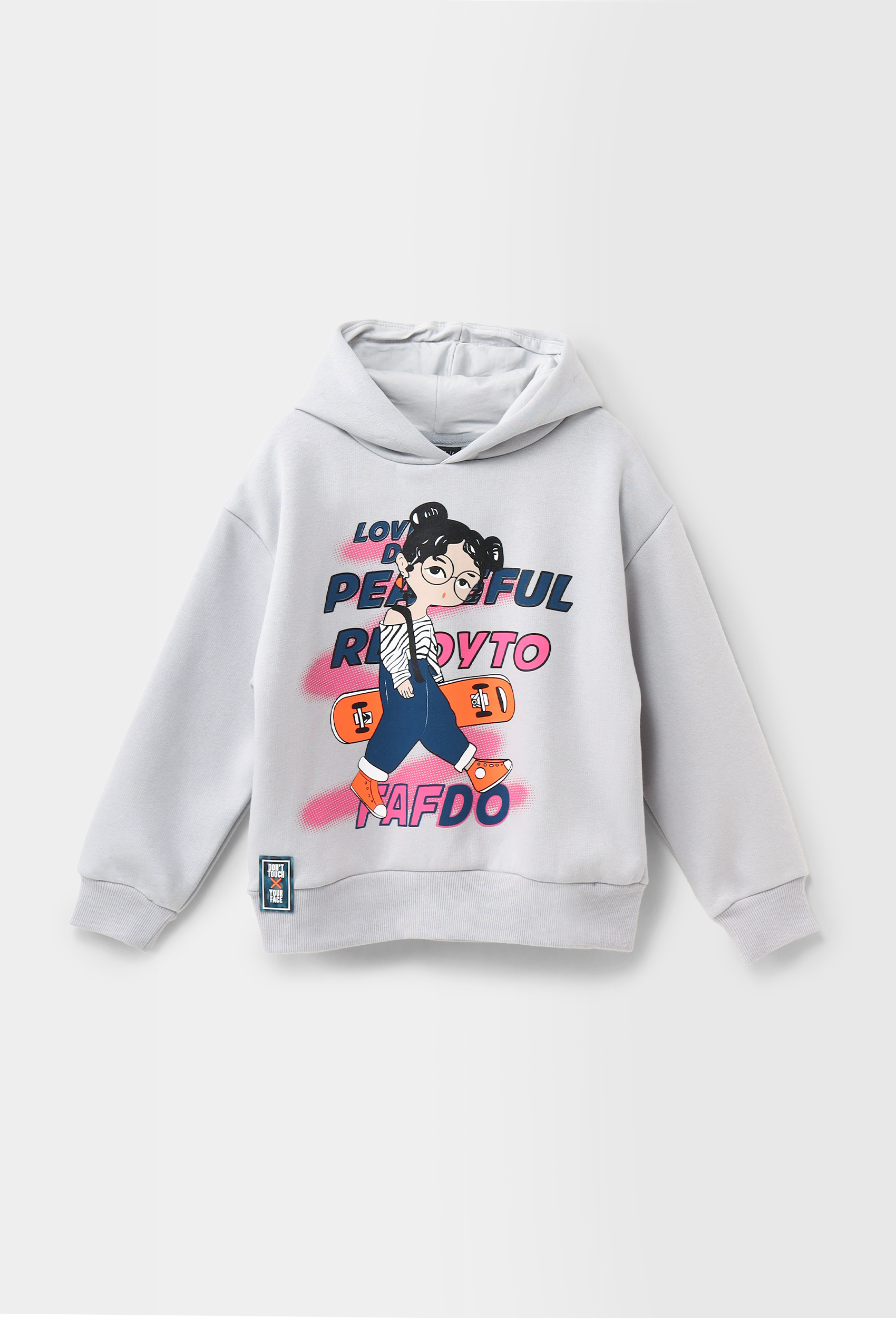 "Skateboarding girl" hoodie for girls