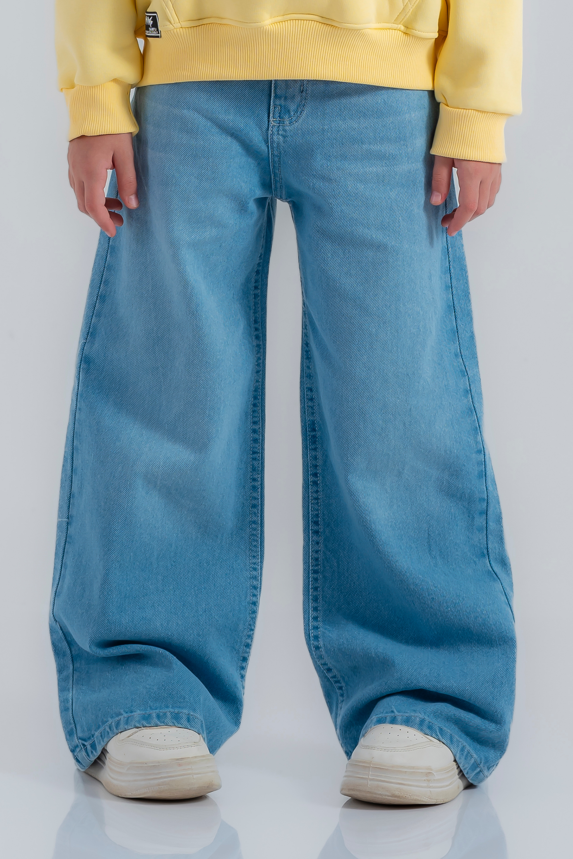 "Plain wide-leg pants" for girls