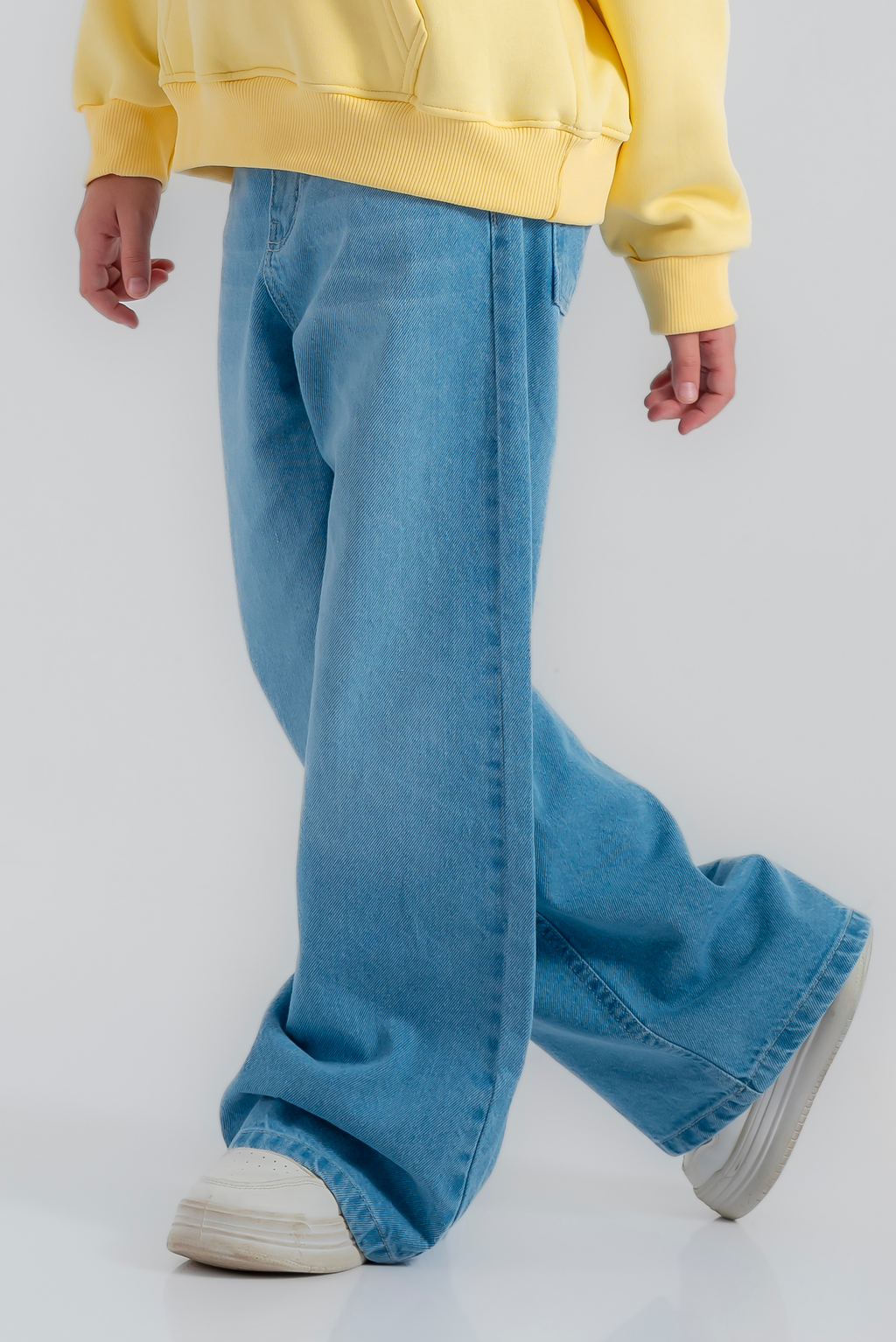 "Plain wide-leg pants" for girls