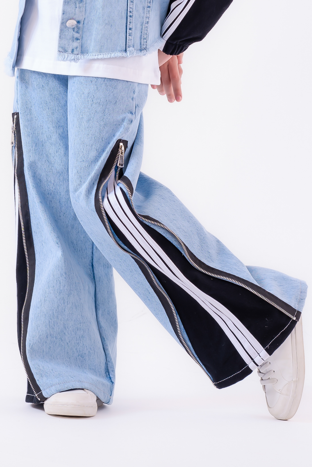 girls pant over size