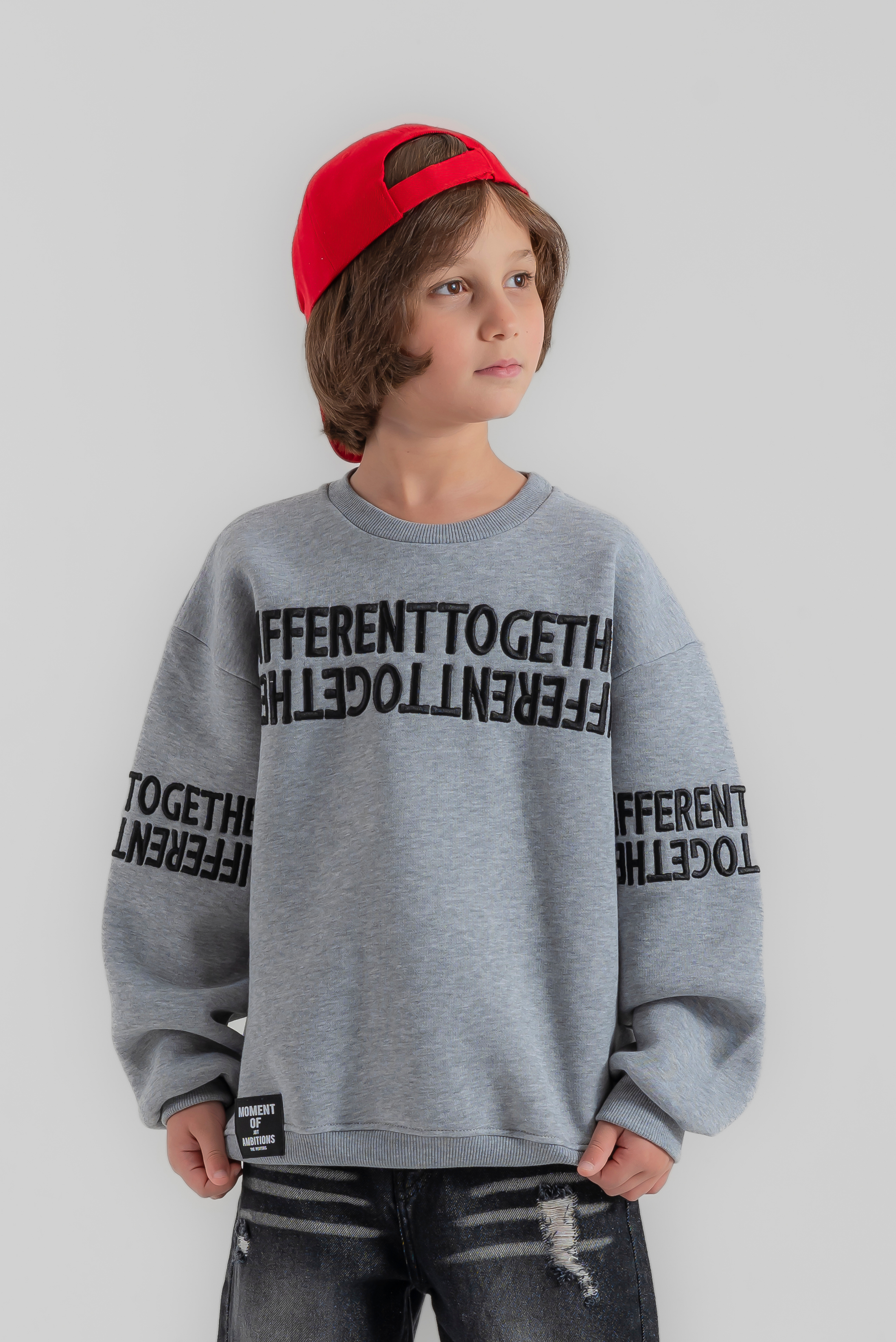 "Different sweatshirt" for boys