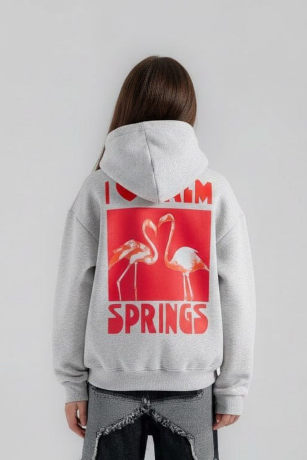 "flamingo" hoodie for girls