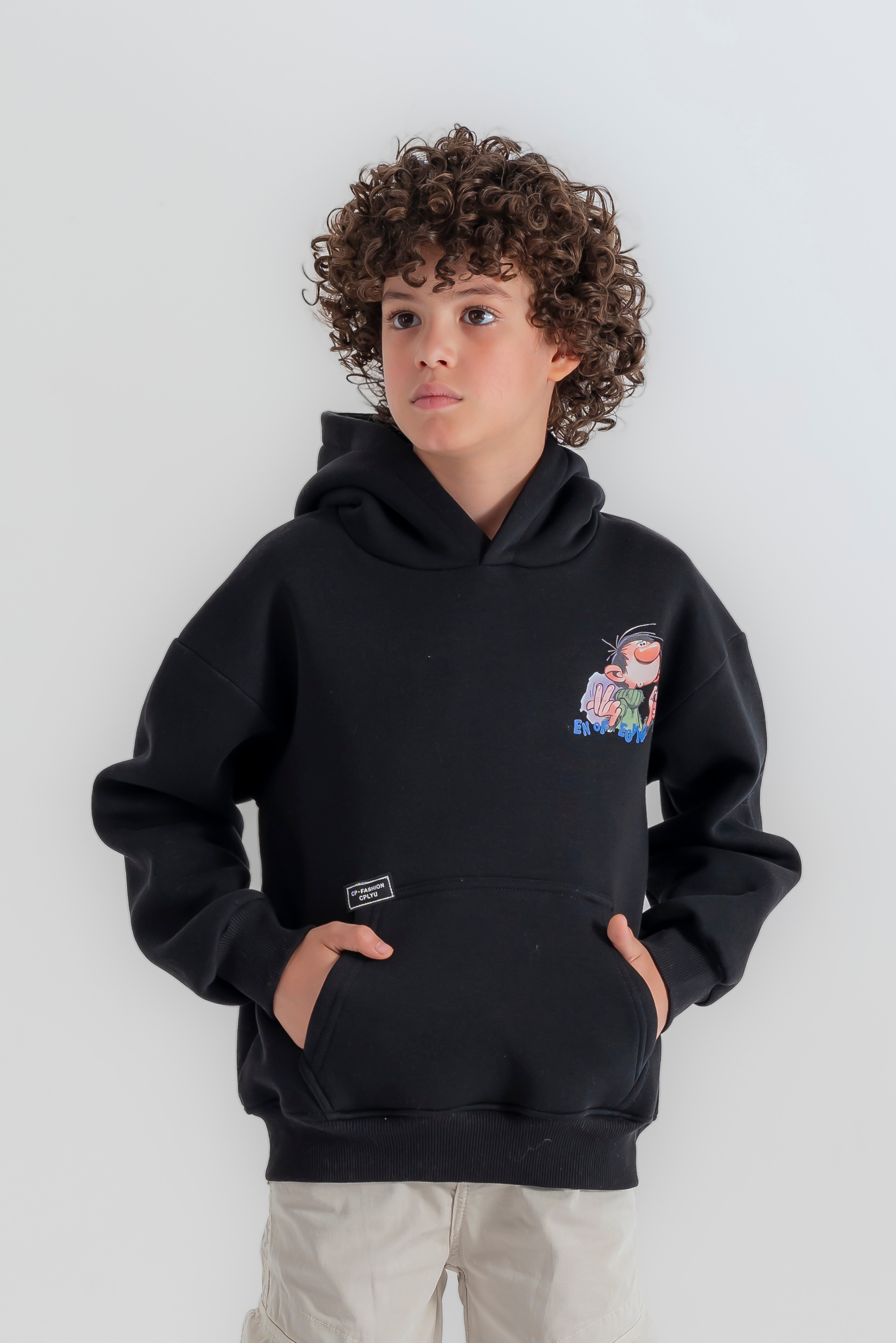 "Retro Comic Fleece" Hoodie for boys