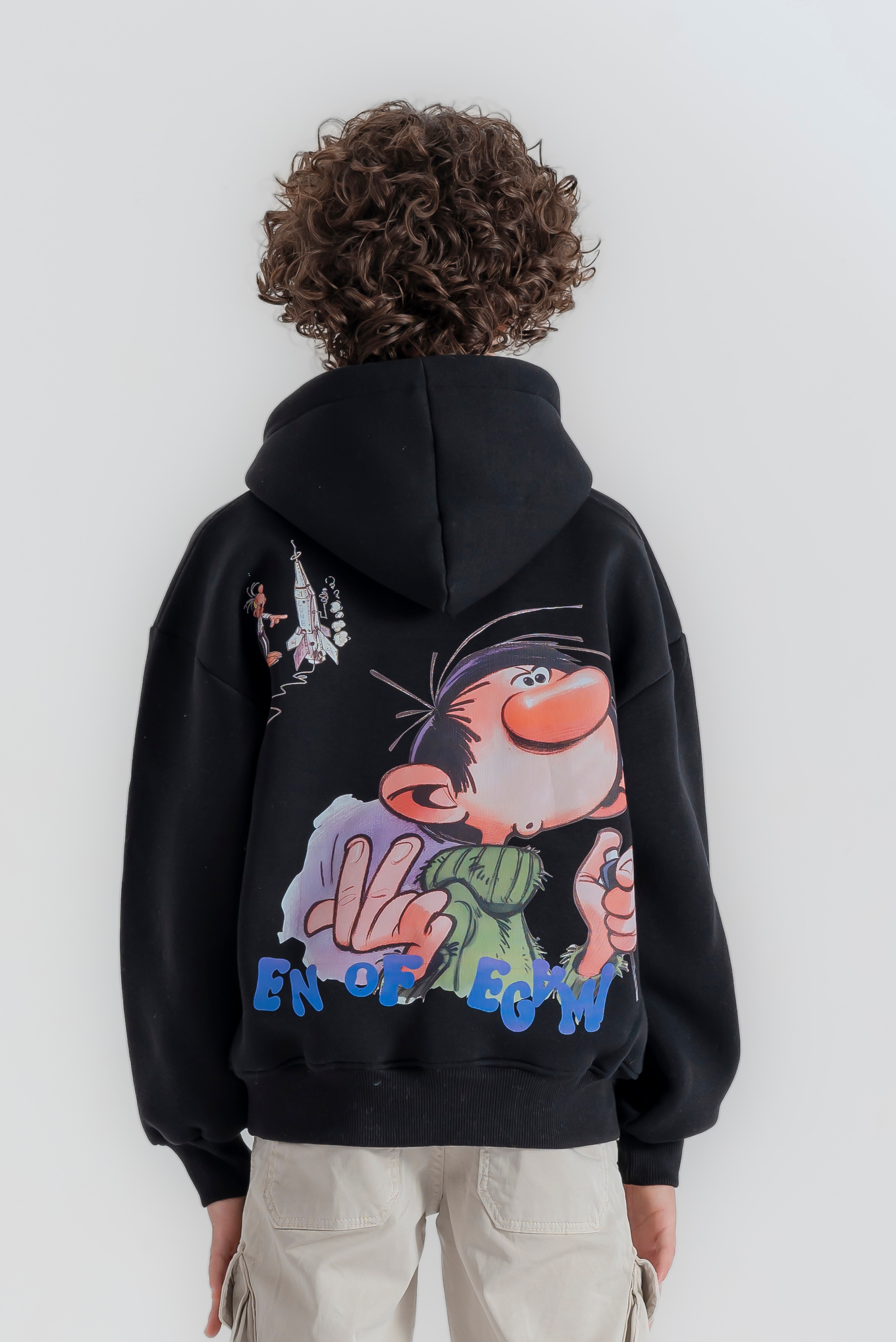 "Retro Comic Fleece" Hoodie for boys