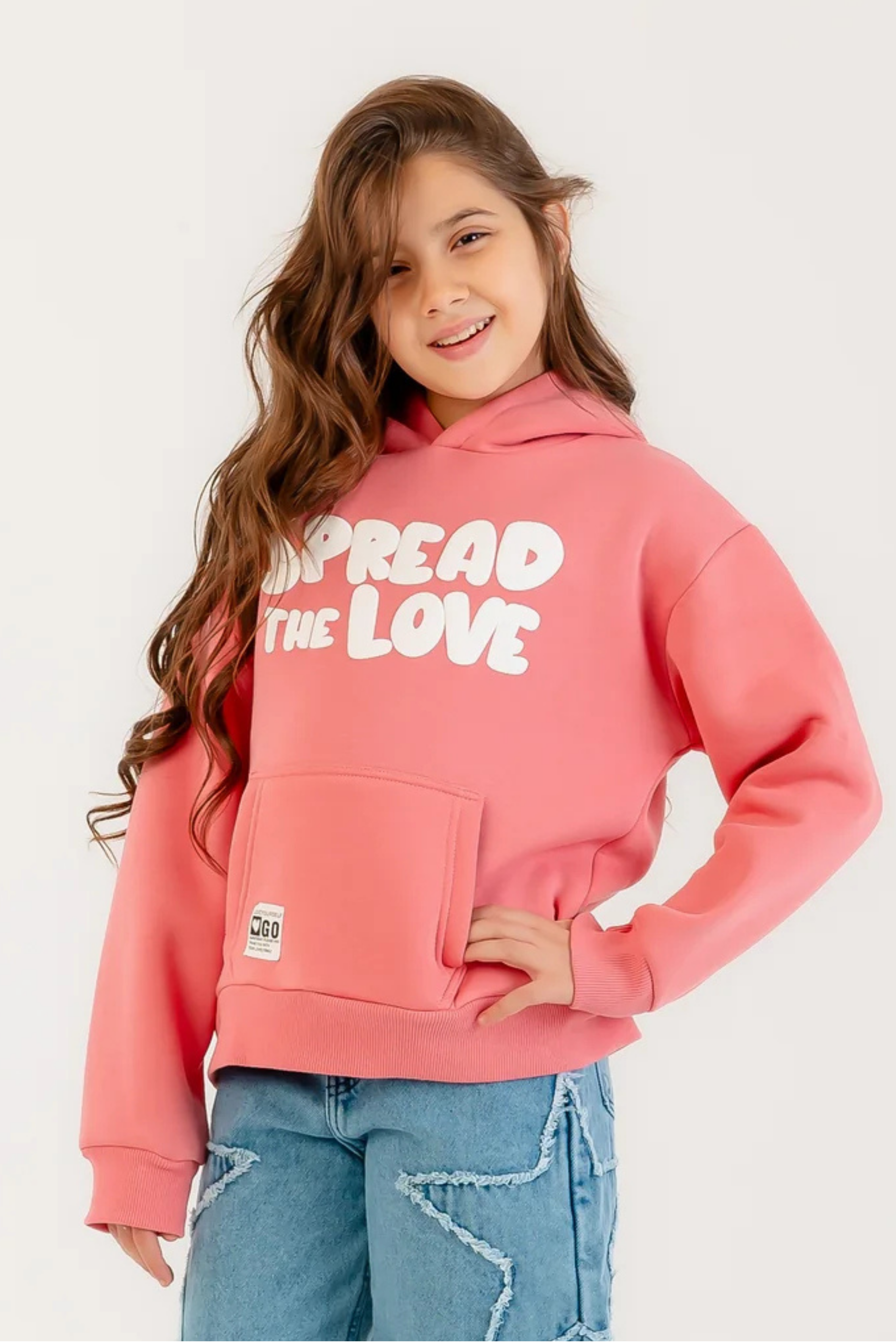 "SPREAD THE LOVE" Girls hoodie