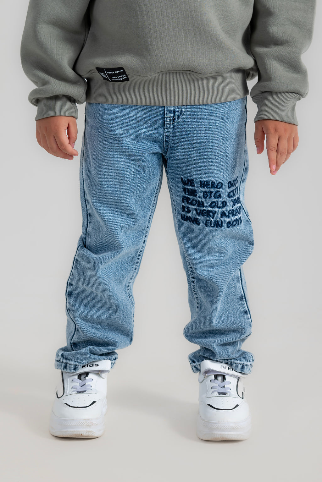 "Elastic Waist Denim" Pants for boys