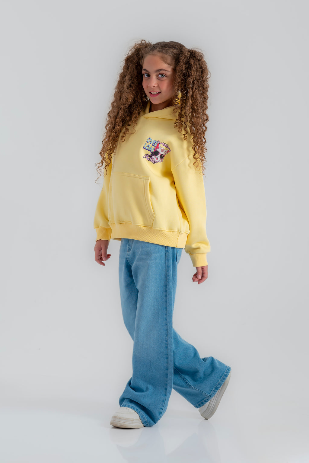 "Plain wide-leg pants" for girls