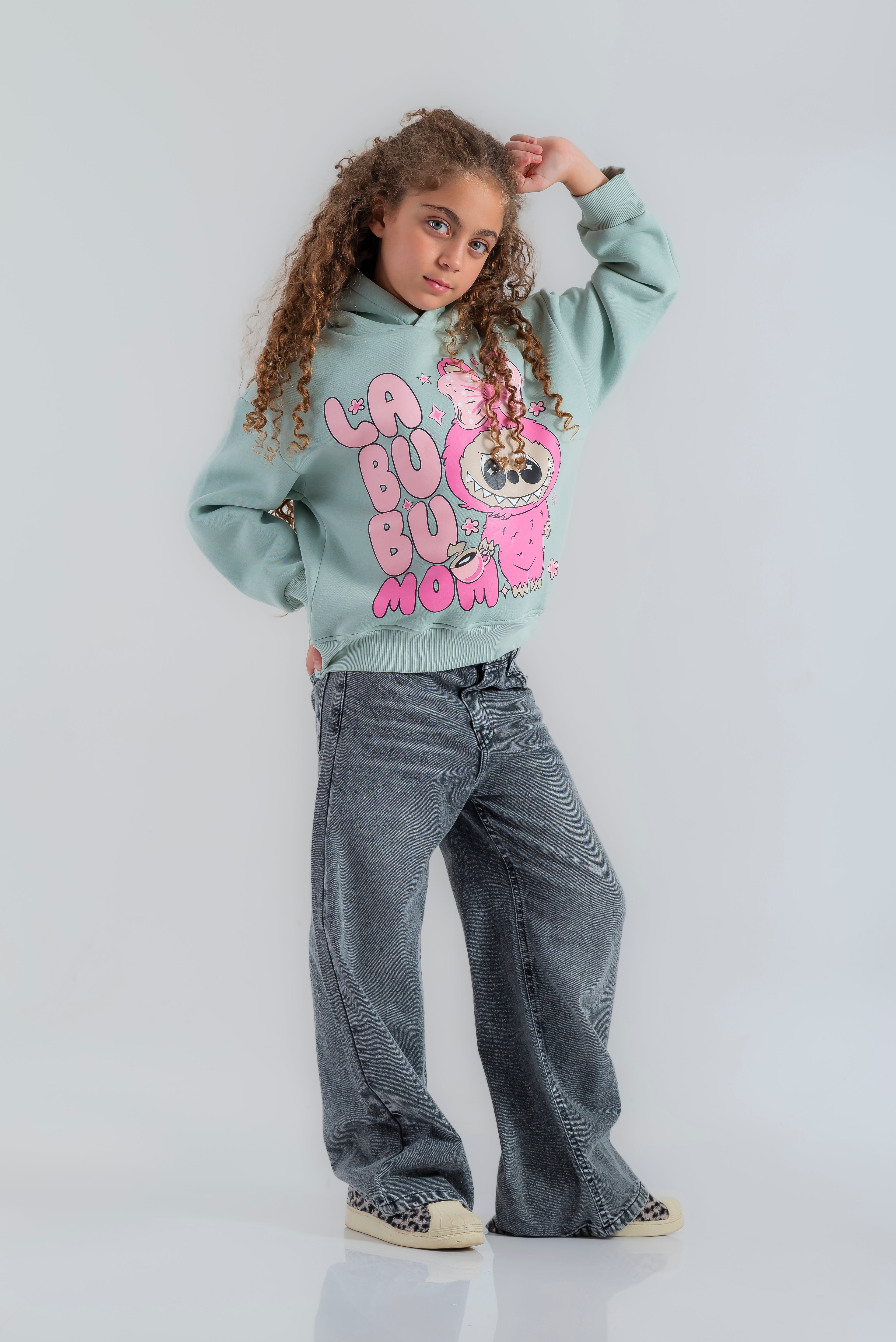 "Plain wide-leg pants" for girls