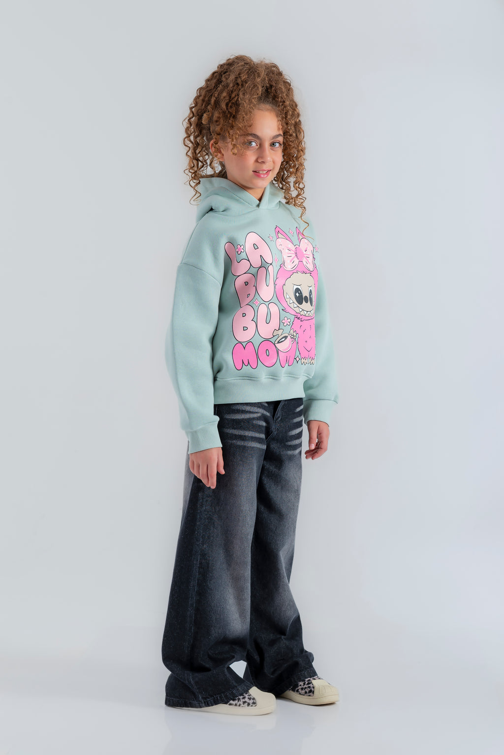 "Plain wide-leg pants" for girls