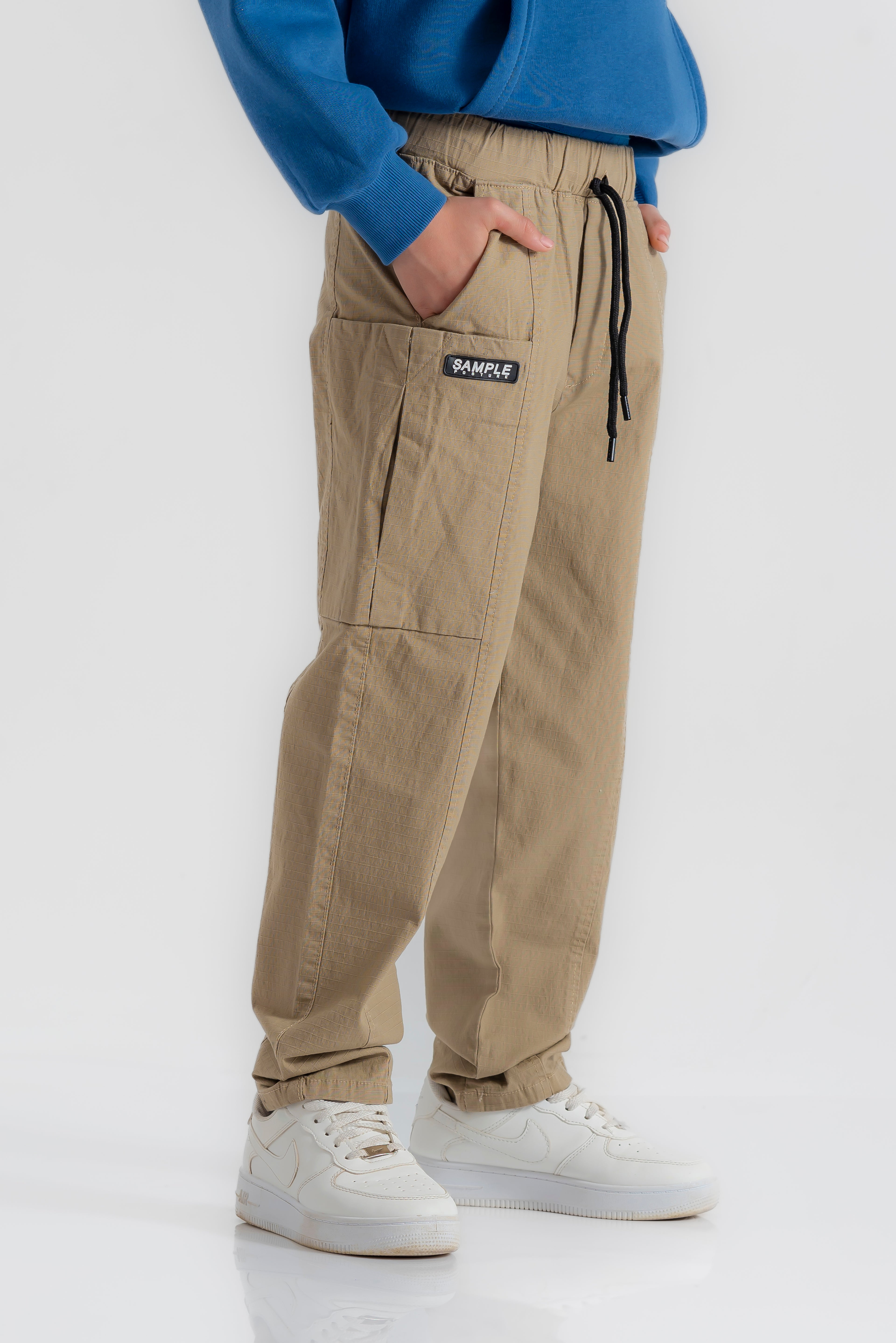 "SAMPLE" Gabardine trousers for boys