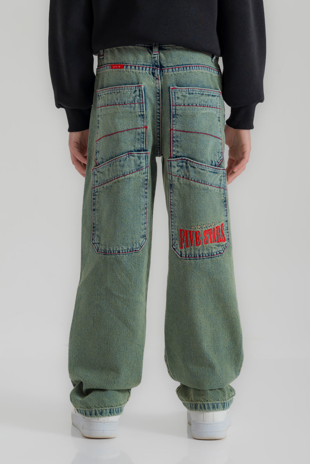 "FIVE STARS" wide-leg pants for boys