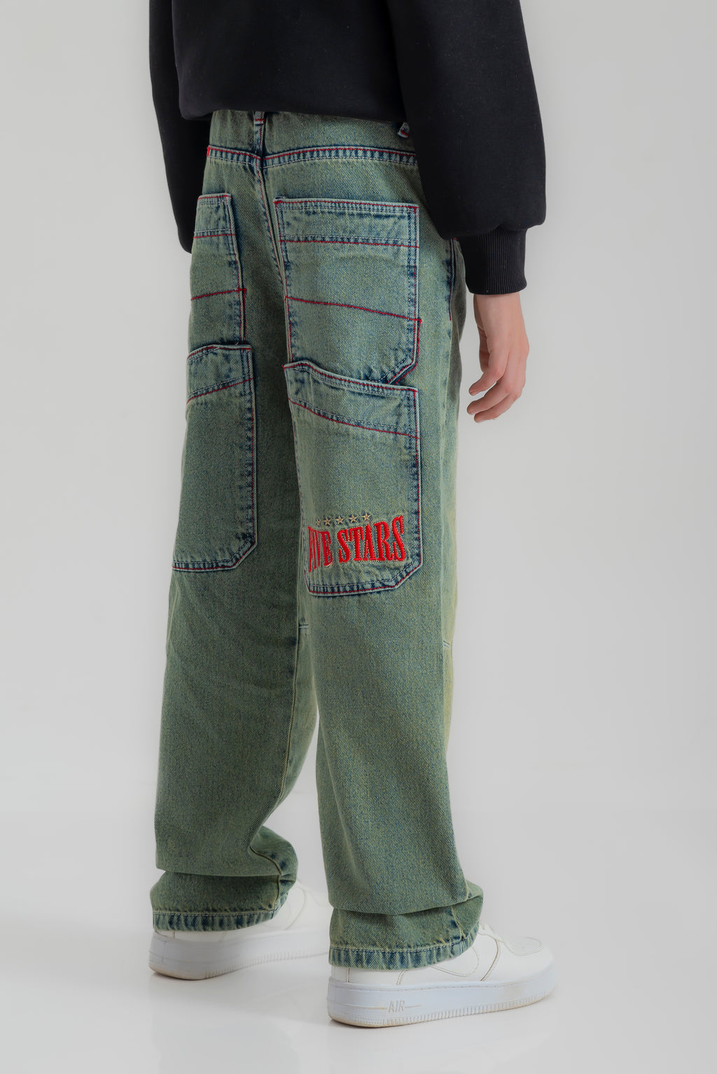 "FIVE STARS" wide-leg pants for boys