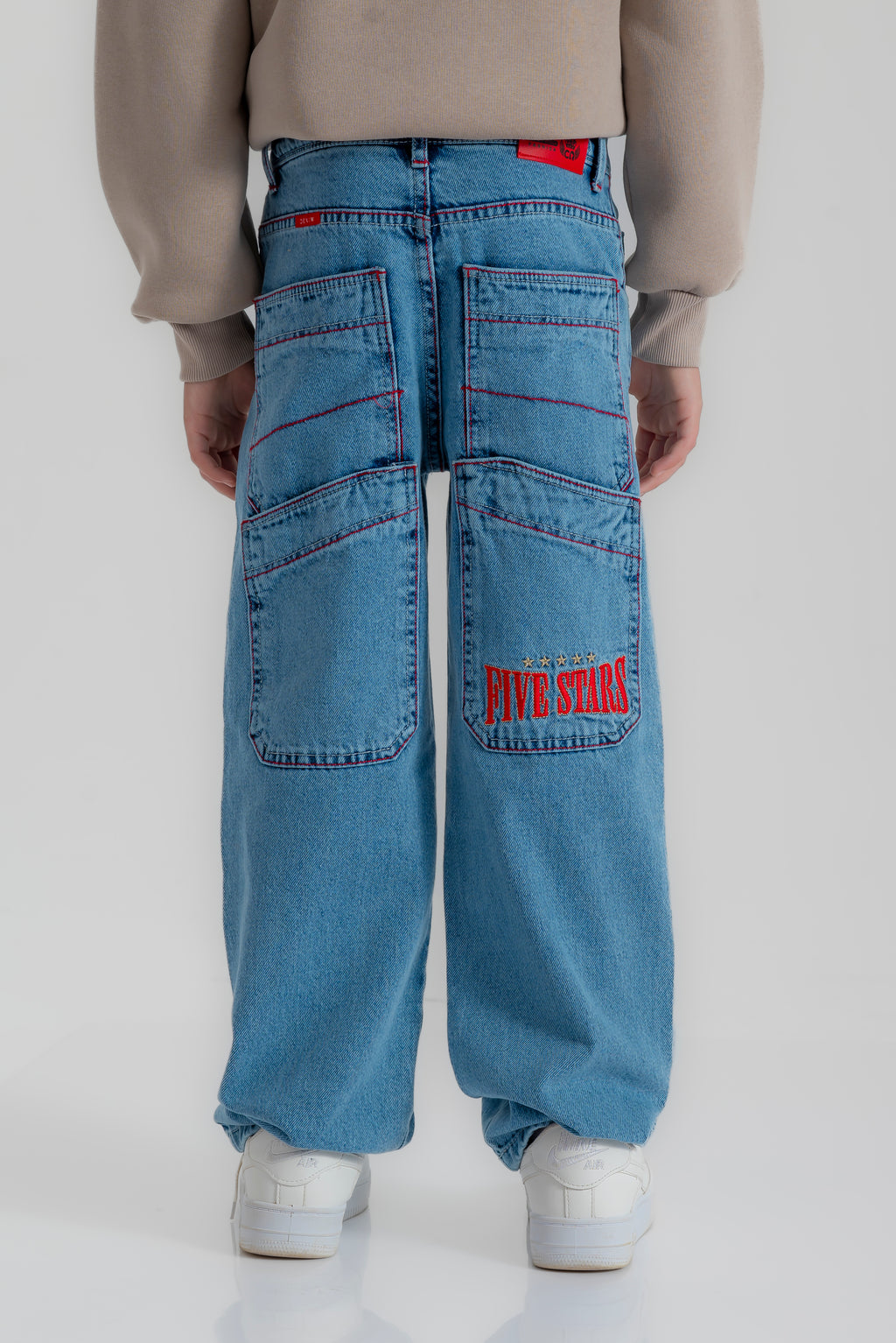 "FIVE STARS" wide-leg pants for boys