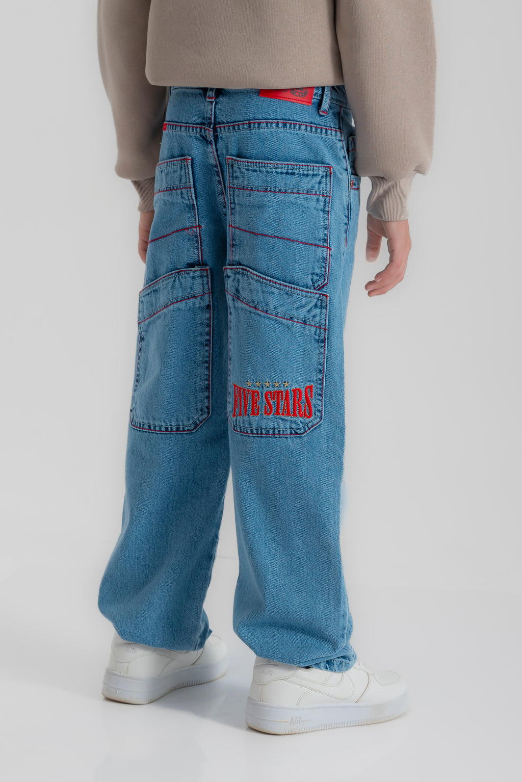 "FIVE STARS" wide-leg pants for boys