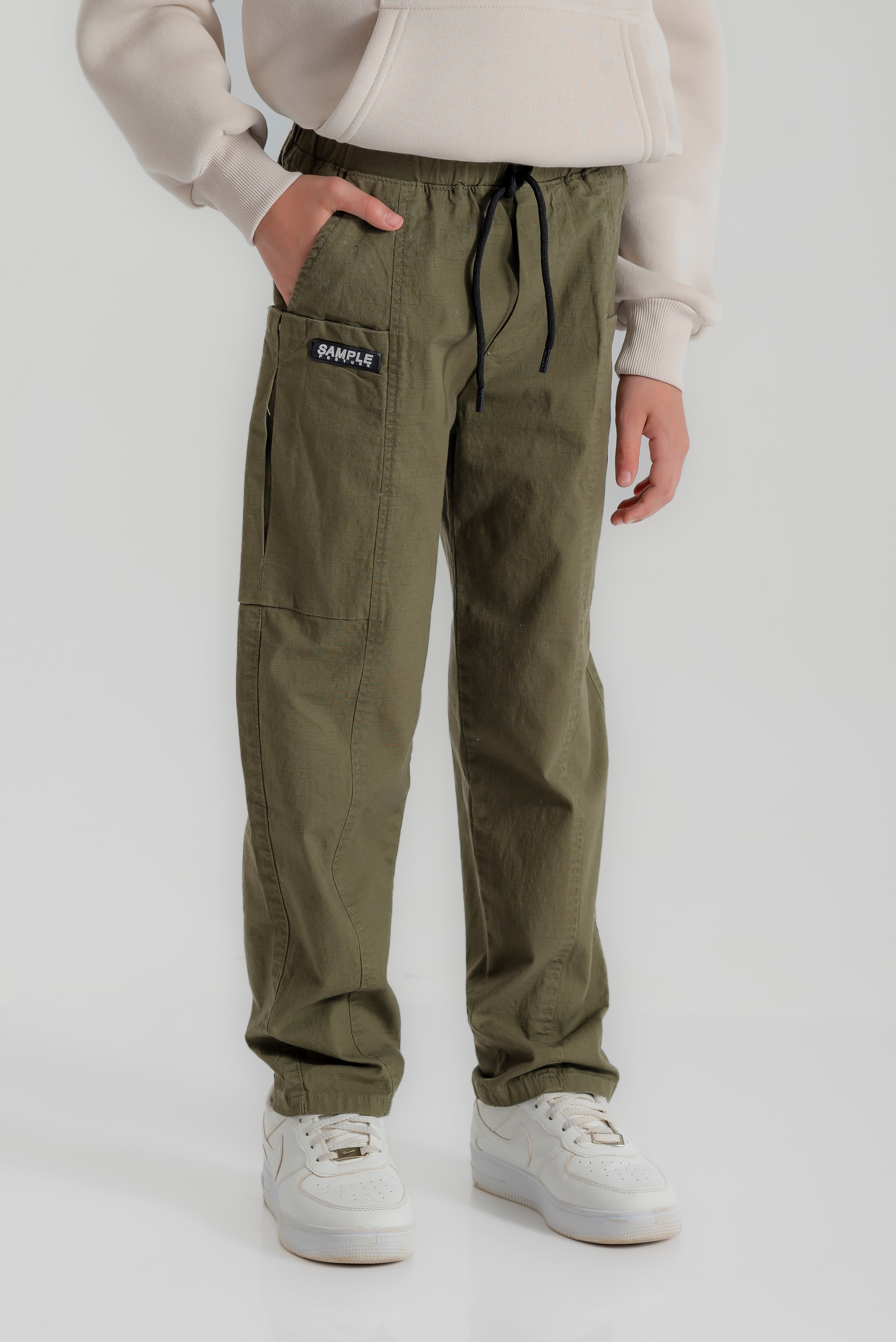 "SAMPLE" Gabardine trousers for boys