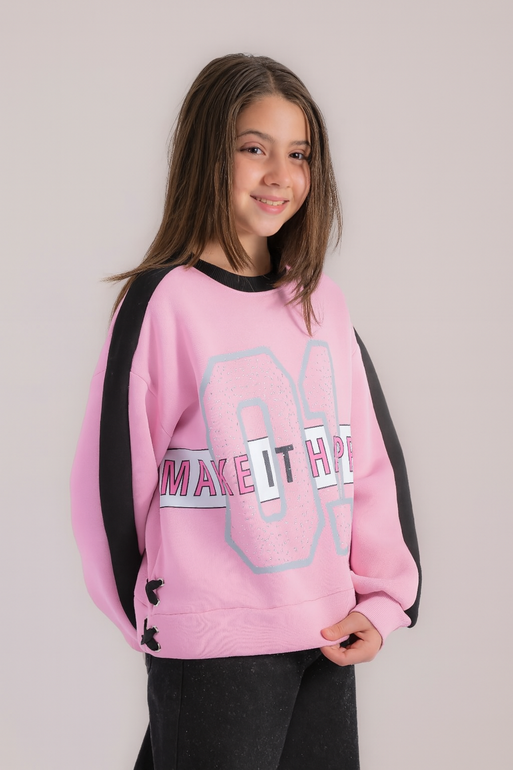 "MAKE IT HAPPEN" Sweatshirt for girls